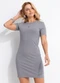 Colcci - Vestido Canelado Cinza - variação: Cinza
