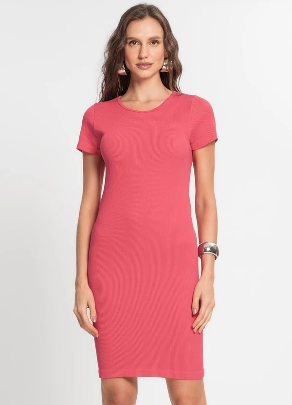 Endless - Vestido Canelado Feminino Vermelho
