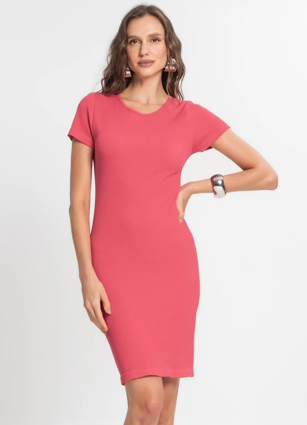 Endless - Vestido Canelado Feminino Vermelho 4