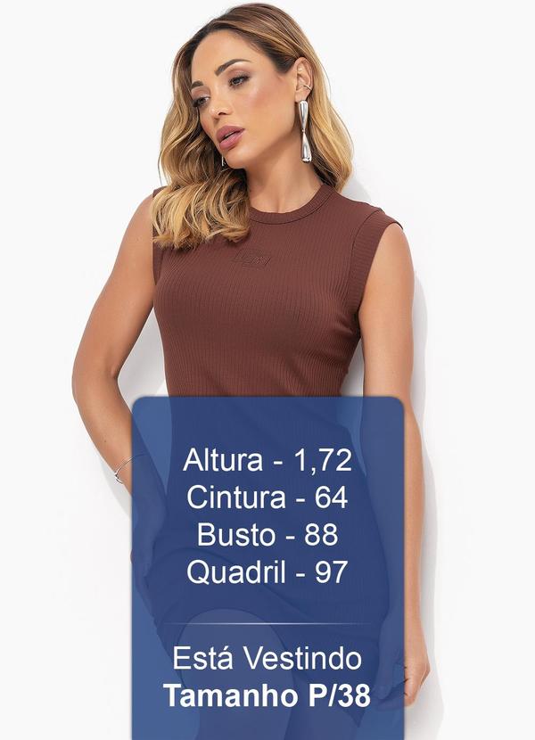 Colcci - Vestido Canelado Marrom 5