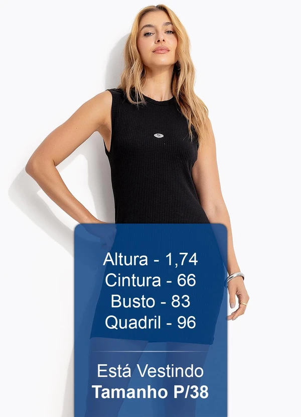 Colcci - Vestido Canelado Preto 6