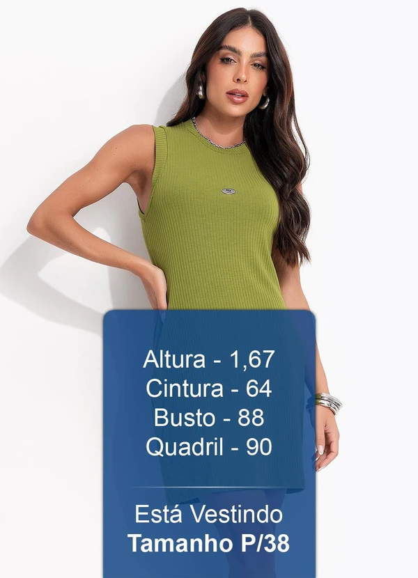 Colcci - Vestido Canelado Verde 6