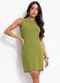 Colcci - Vestido Canelado Verde - variação: Verde