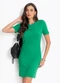Colcci - Vestido Canelado Marrom - variação: Verde