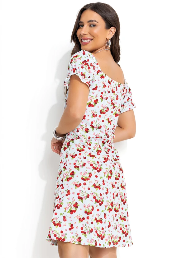 Moda Pop - Vestido Cereja em Jersey Acetinado 2