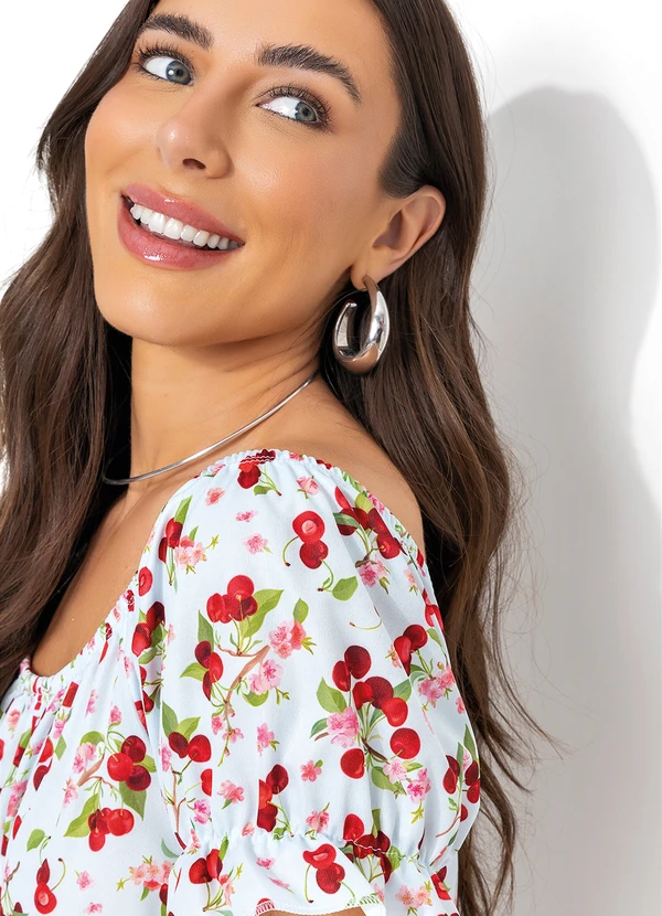 Moda Pop - Vestido Cereja em Jersey Acetinado 6