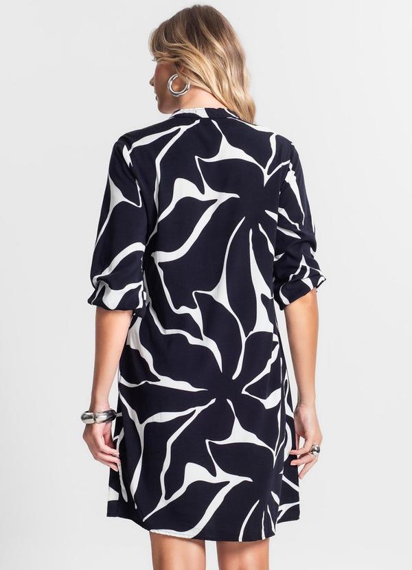 Endless - Vestido Chemise Estampado Feminino Preto 2
