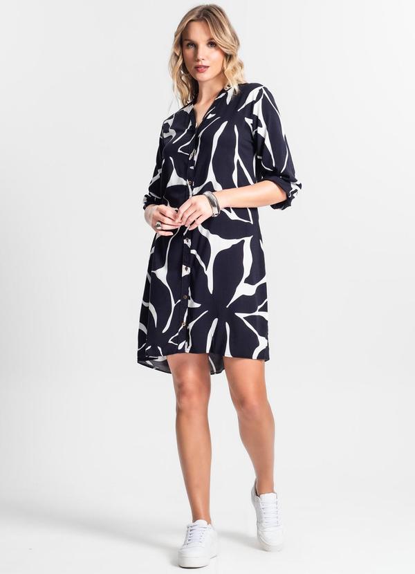 Endless - Vestido Chemise Estampado Feminino Preto 3