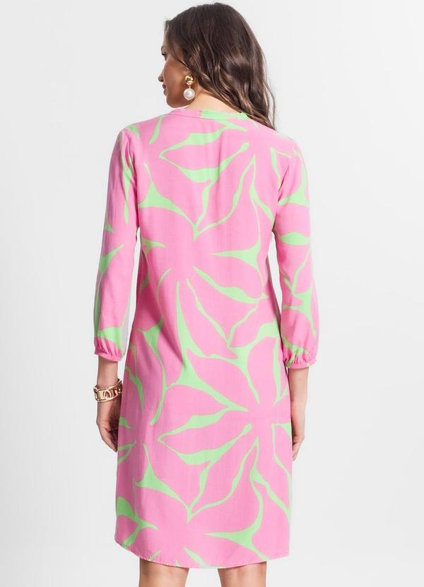 Endless - Vestido Chemise Estampado Feminino Rosa 2