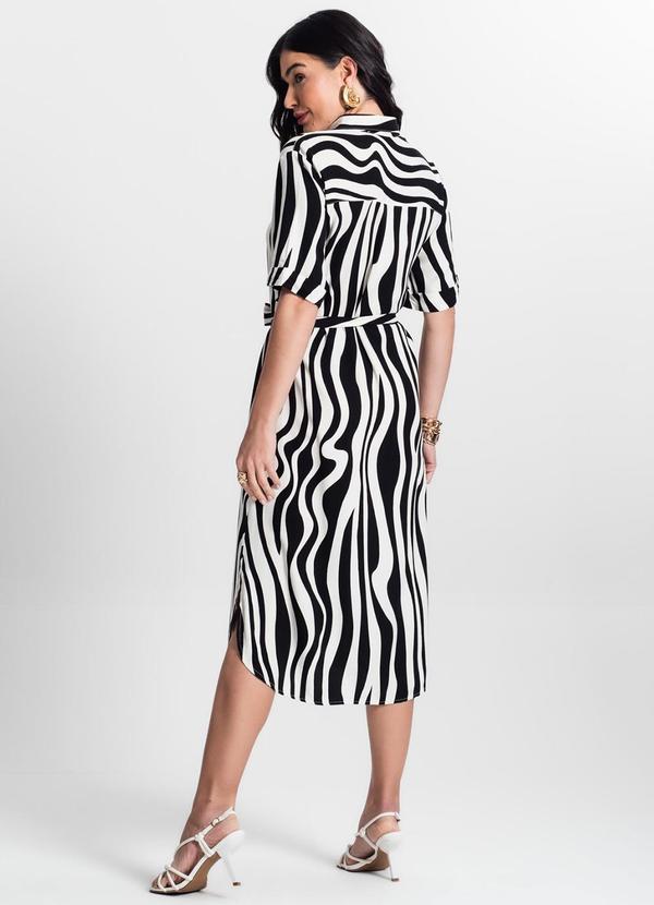 Select - Vestido Chemise Feminino Viscose Bege 2