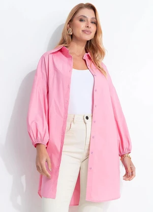 Quintess - Vestido Rosa em Tricoline - QUINTESS