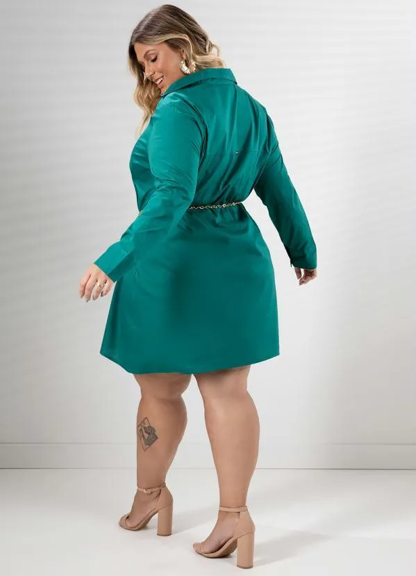 Quintess - Vestido Chemise Verde 9