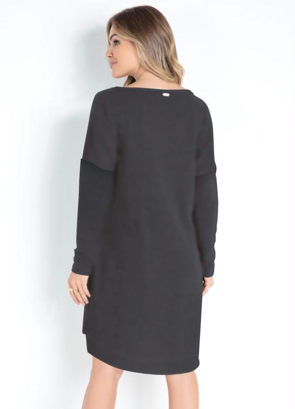 Quintess - Vestido Chumbo com Bolsos Frontais 2