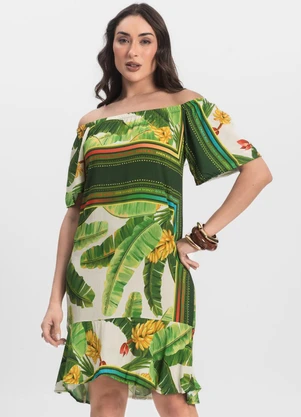 Infinita Cor - Vestido Ciganinha Verde - INFINITA COR