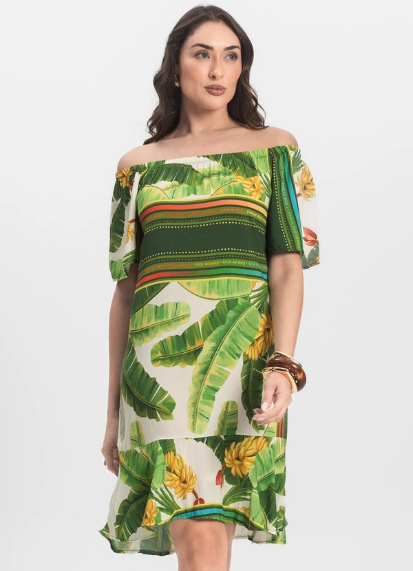 Infinita Cor - Vestido Ciganinha Verde 3