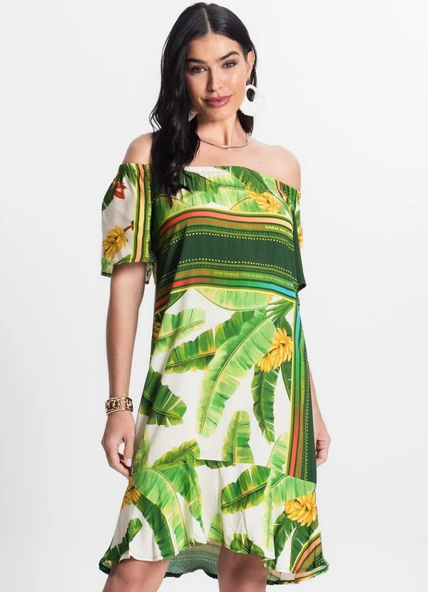 Infinita Cor - Vestido Ciganinha Verde 4