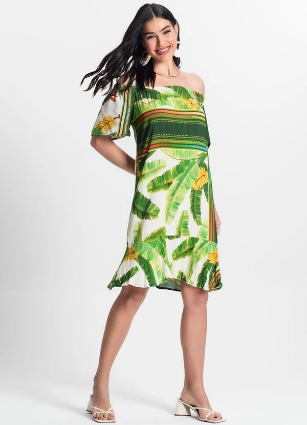 Infinita Cor - Vestido Ciganinha Verde 6