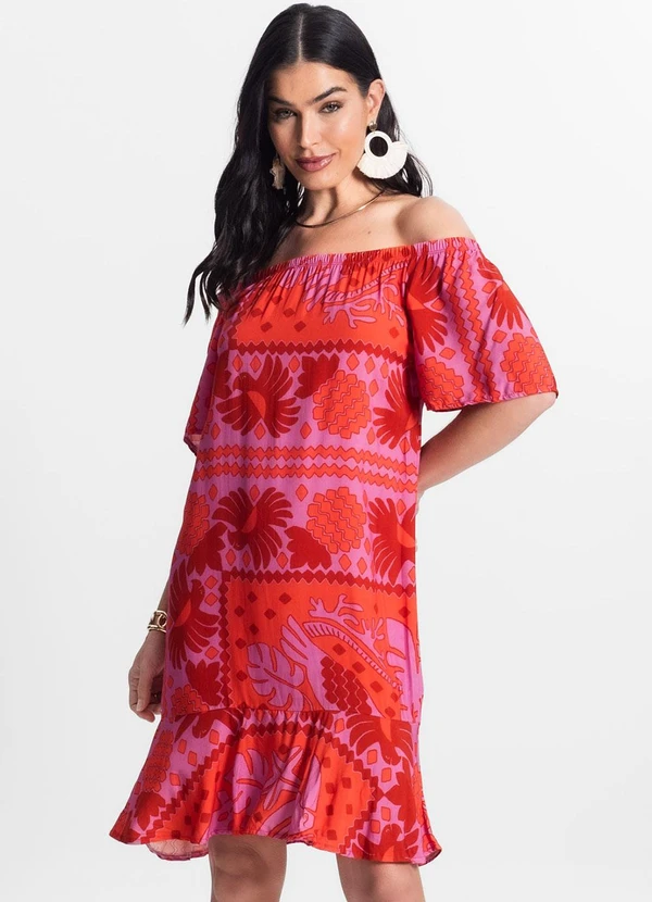 Infinita Cor - Vestido Ciganinha Vermelho