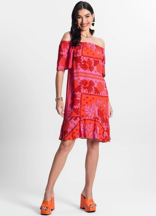 Infinita Cor - Vestido Ciganinha Vermelho 3