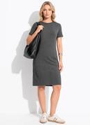 Vestido Cinza em Moletinho de Viscose