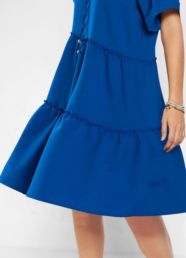 Outlet - Vestido com Amarração Azul 4