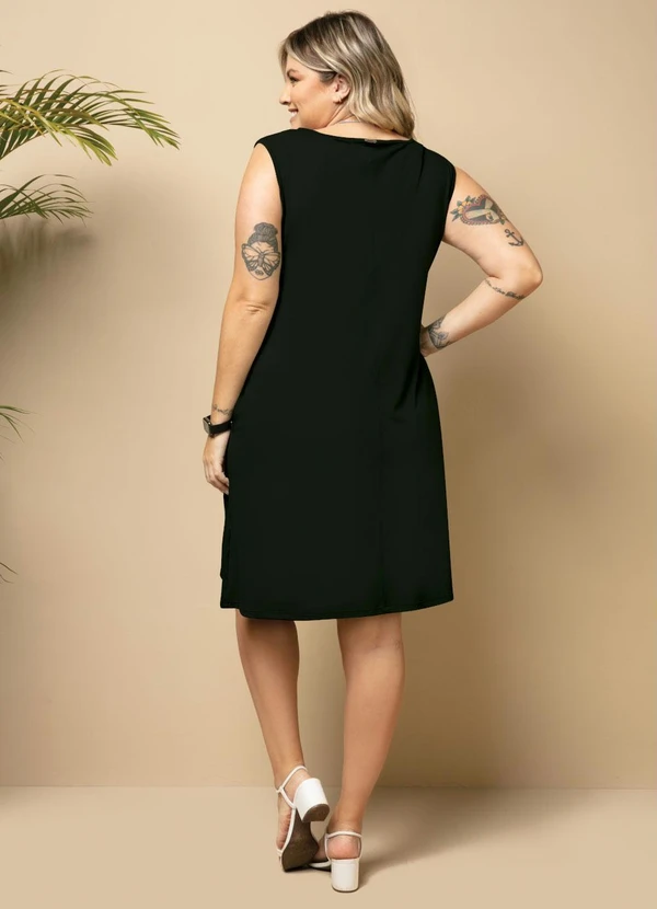 Quintess - Vestido com Bolsos Preto 10