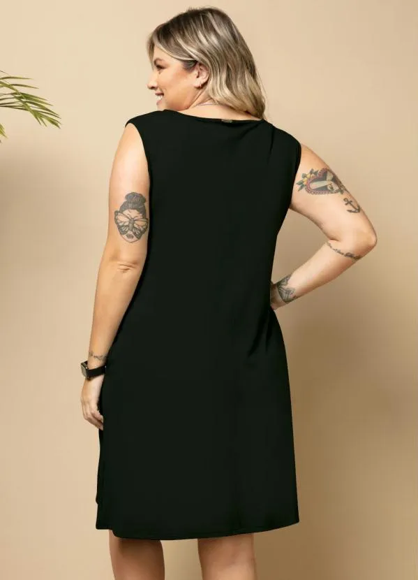 Quintess - Vestido com Bolsos Preto 6