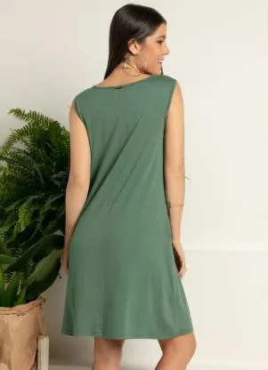 Quintess - Vestido com Bolsos Verde - QUINTESS