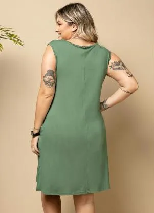 Quintess - Vestido com Bolsos Verde - QUINTESS