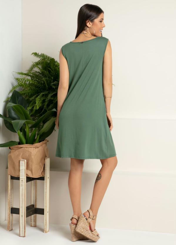 Quintess - Vestido com Bolsos Verde 7