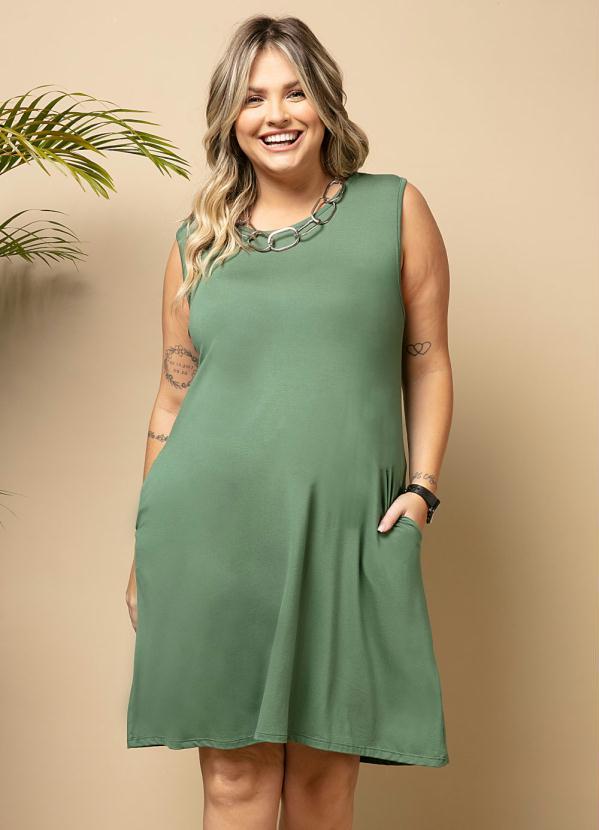 Quintess - Vestido com Bolsos Verde 5