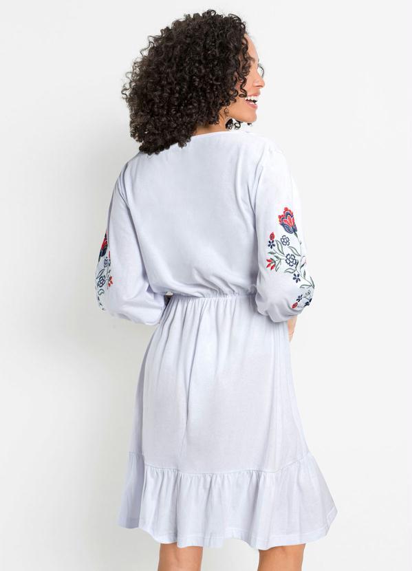 bonprix - Vestido com Bordado Branco 2