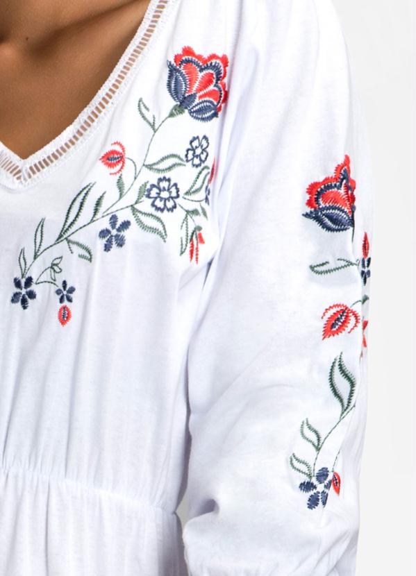 bonprix - Vestido com Bordado Branco 3