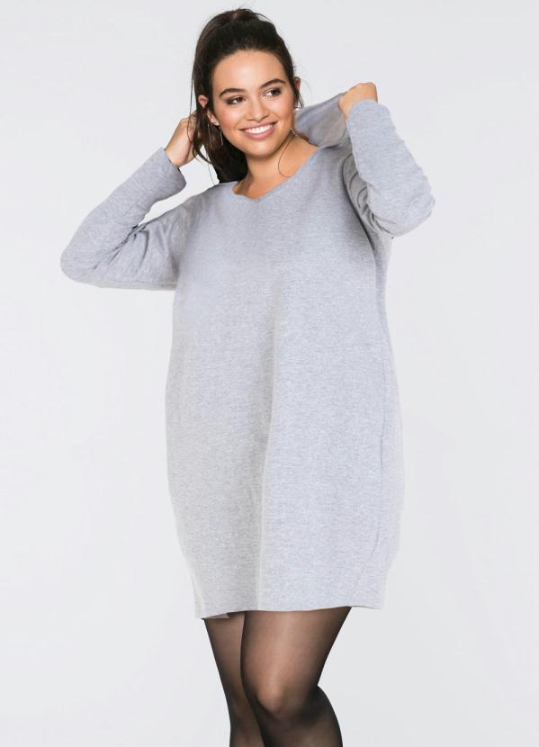 Queima Estoque - Vestido com Capuz Mescla Cinza 6