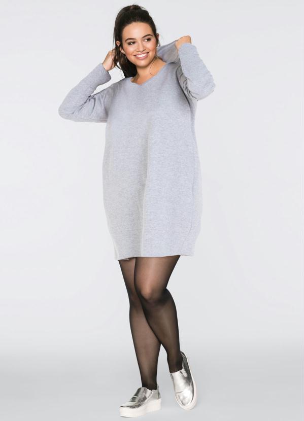 Queima Estoque - Vestido com Capuz Mescla Cinza 8