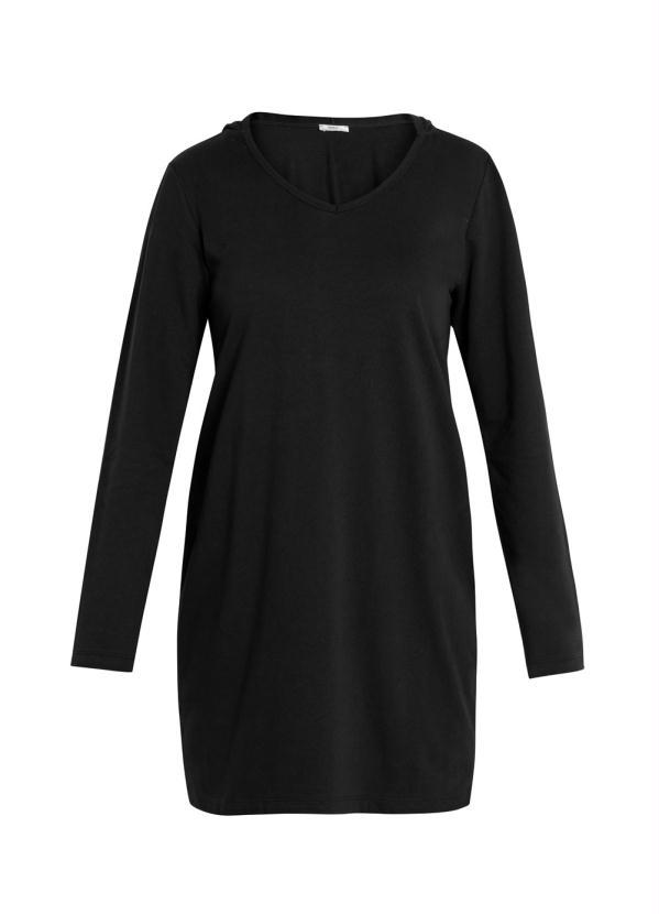 Queima Estoque - Vestido com Capuz Preto 5
