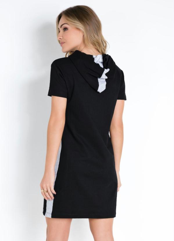 Quintess - Vestido com Capuz Preto 2