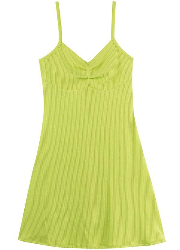 Marialícia - Vestido com Detalhe Drapeado Marialícia Verde