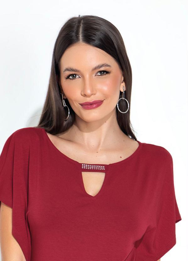 bonprix - Vestido com Gota no Decote Vermelho 3