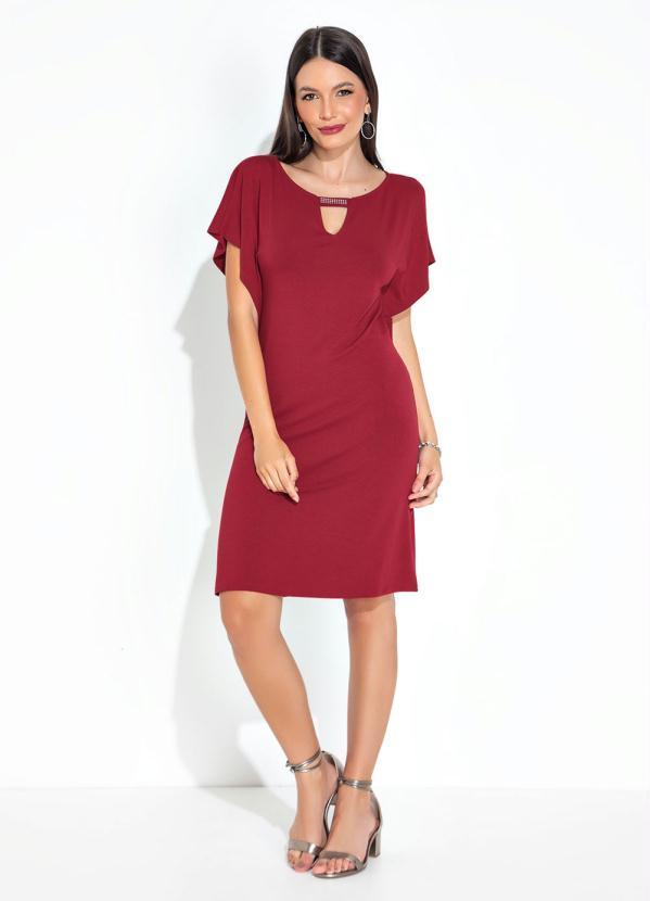 bonprix - Vestido com Gota no Decote Vermelho 4