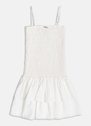 Authoria - Vestido com Lastex  Off White - AUTHORIA