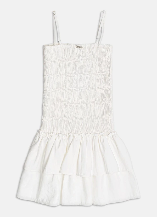 Authoria - Vestido com Lastex  Off White 2