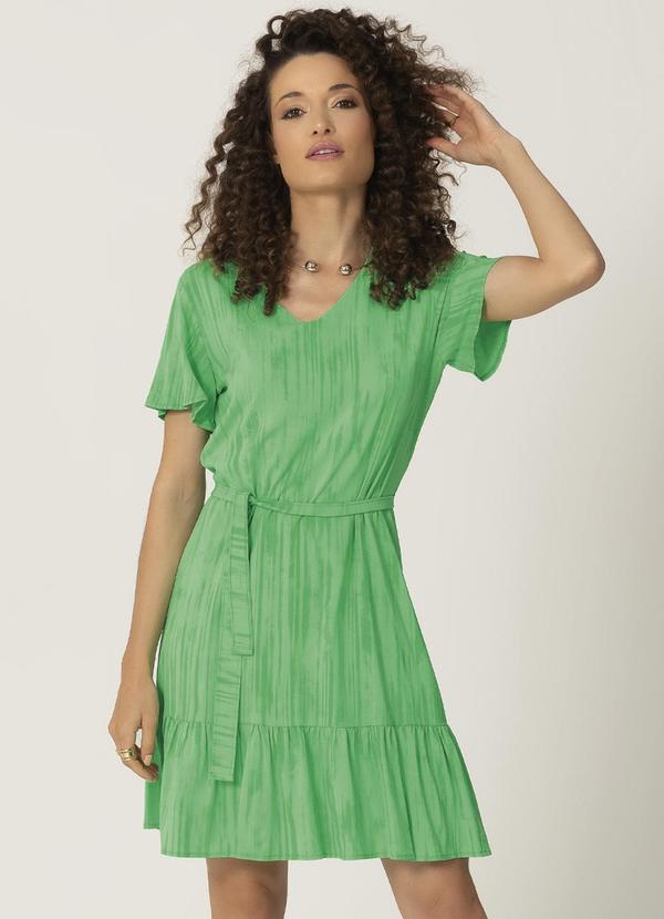 Habana - Vestido com Modelagem Soltinha Verde
