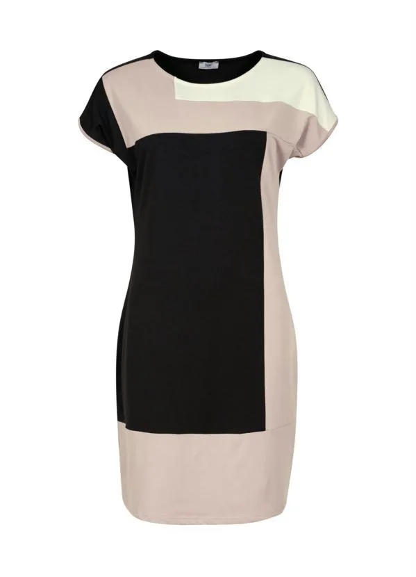 bonprix - Vestido com Recortes Rosa e Preto 6