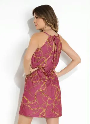 Moda Pop - Vestido Correntes com Amarração - MODA POP