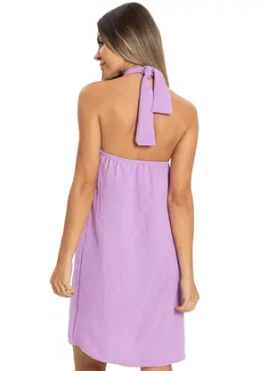 Rovitex - Vestido Crepe Feminino Roxo - ROVITEX