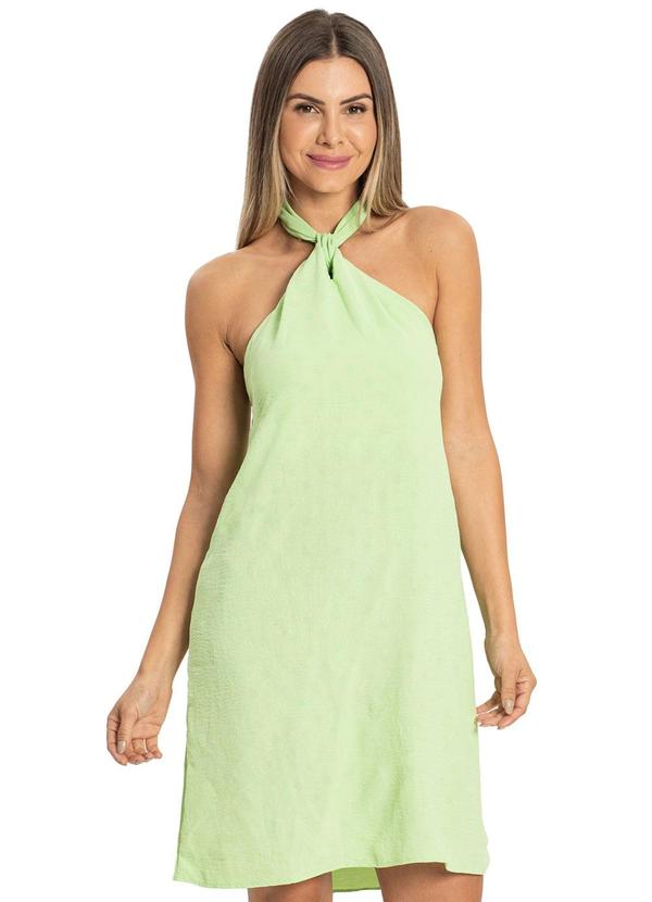 Rovitex - Vestido Crepe Feminino Verde
