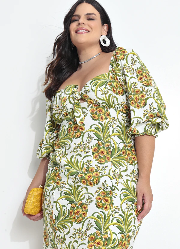 Farm - Vestido Curto Abacaflor Off White 14