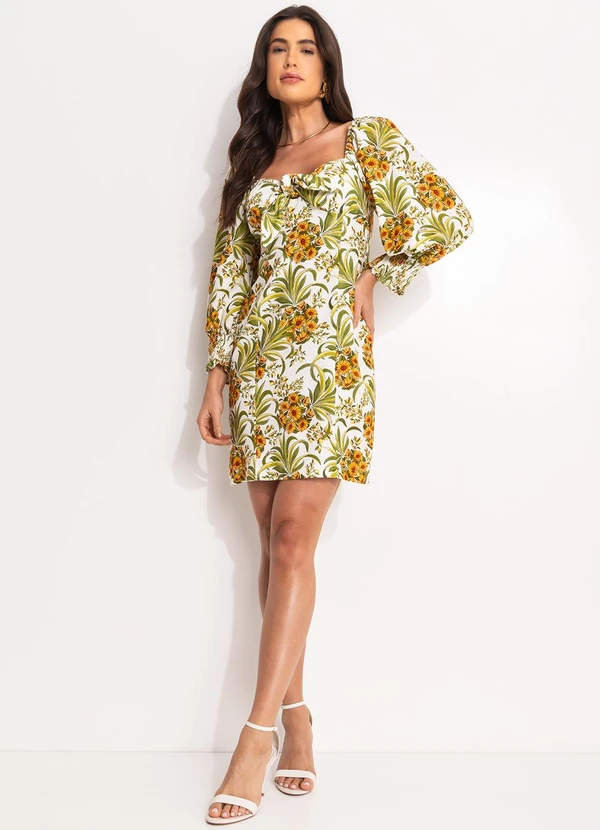 Farm - Vestido Curto Abacaflor Off White 7