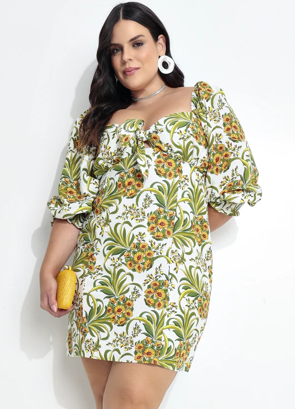 Farm - Vestido Curto Abacaflor Off White 9